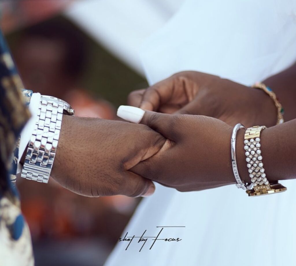 Civil or ordinance marriage in Ghana (Court marriage in Ghana): Ghanaian bride putting a ring on Ghanaian groom