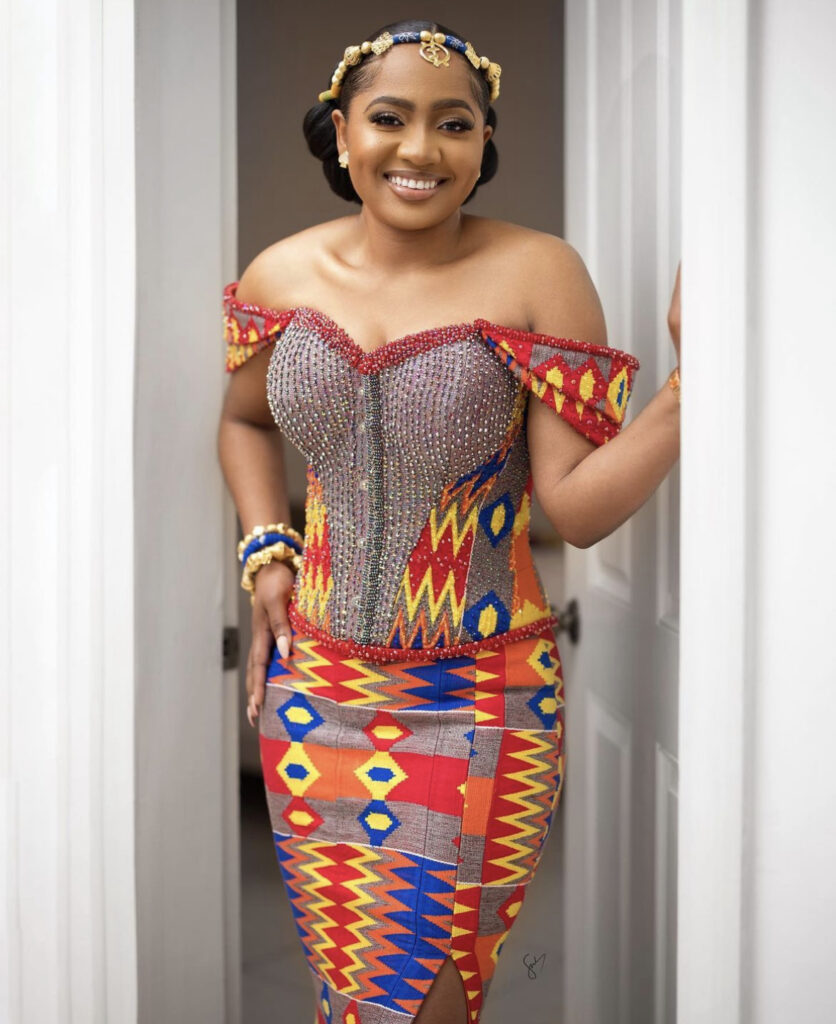 African Wedding Dresses: Kente bride, simply beautiful