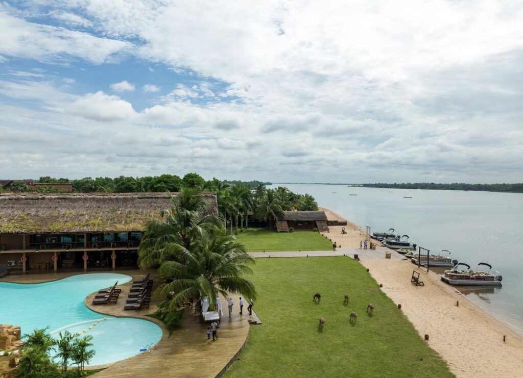 Aqua Safari Resort overlooking River Volta, just beautiful