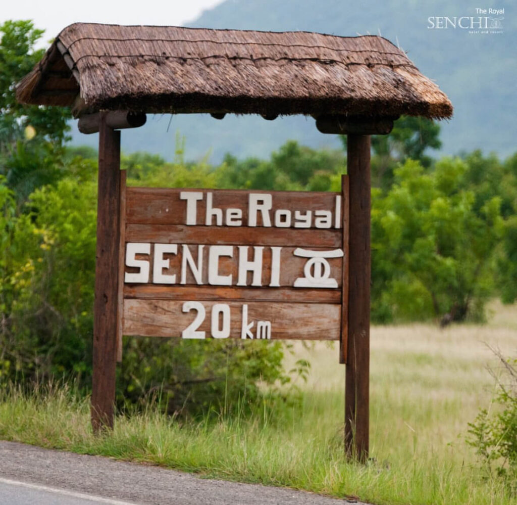 Where is The Royal Senchi hotel located in Ghana?
