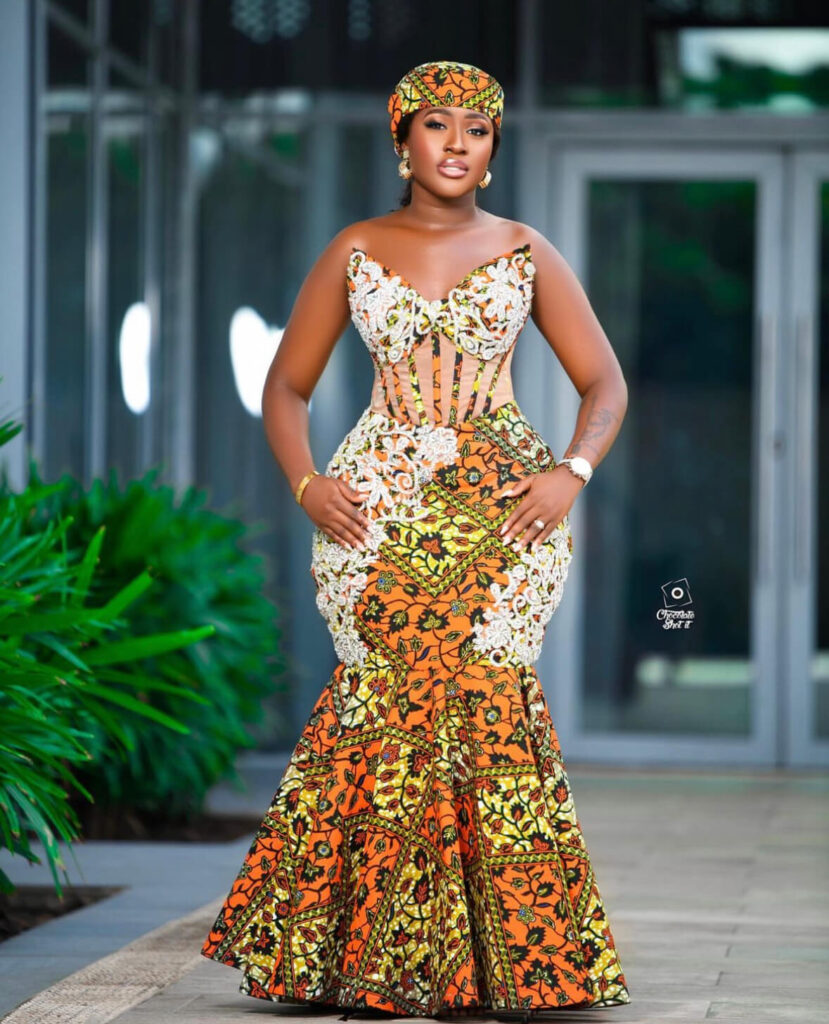 Ghanaian Wedding Dress: A look at Fella Makafui's Ankara style for your big day