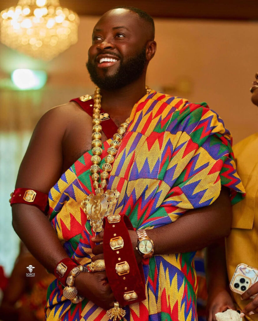 Here are beautiful photos of a groom in Ghanaian wedding outfit