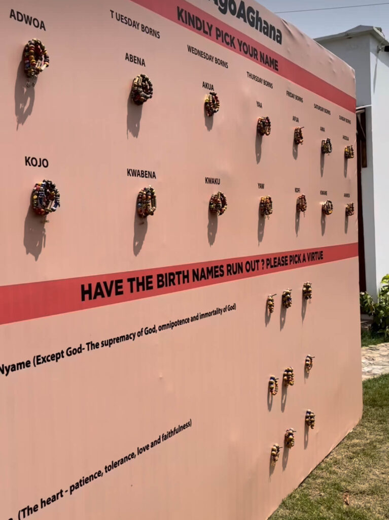 How Myrtle Weddings creatively immersed foreign guests in Ghana's culture with a 'Beads Wall'