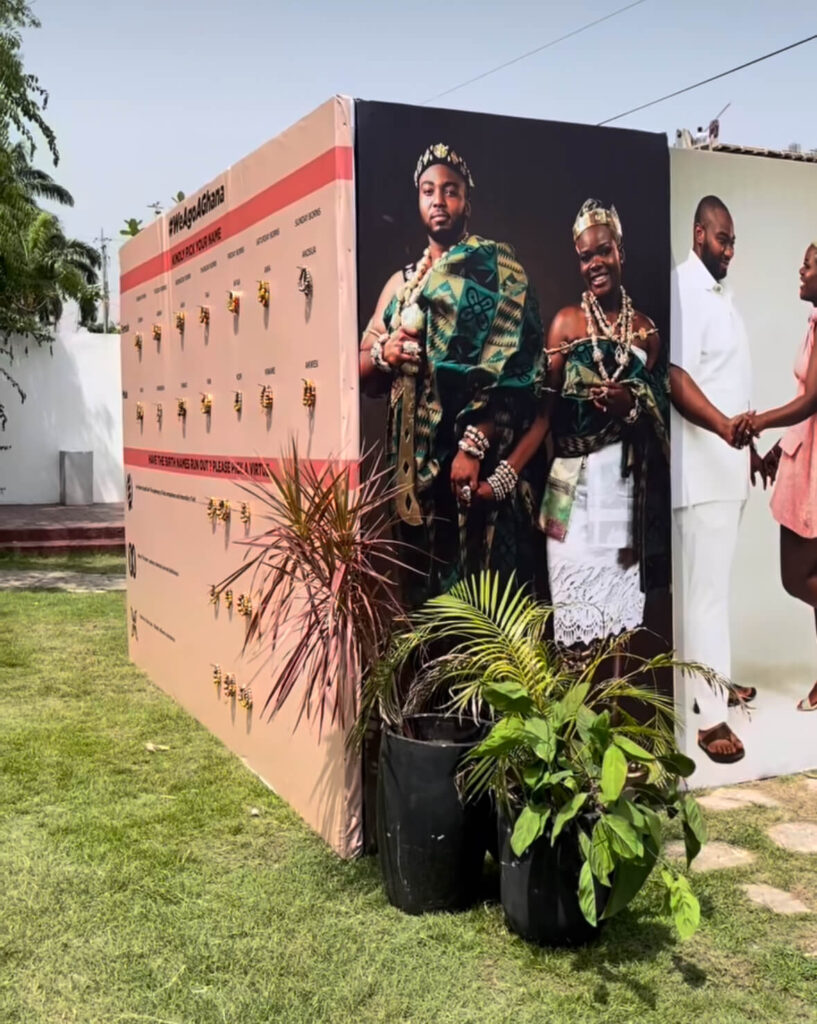 How Myrtle Weddings creatively immersed foreign guests in Ghana's culture with a 'Beads Wall'